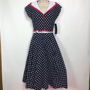 Last chance! Stop Staring Red White Blue Swing Dress